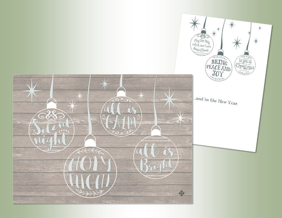 Holy Night Ornaments - Embossed Foil 