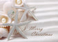 Merry Christmas Starfish - Deluxe Glitter 