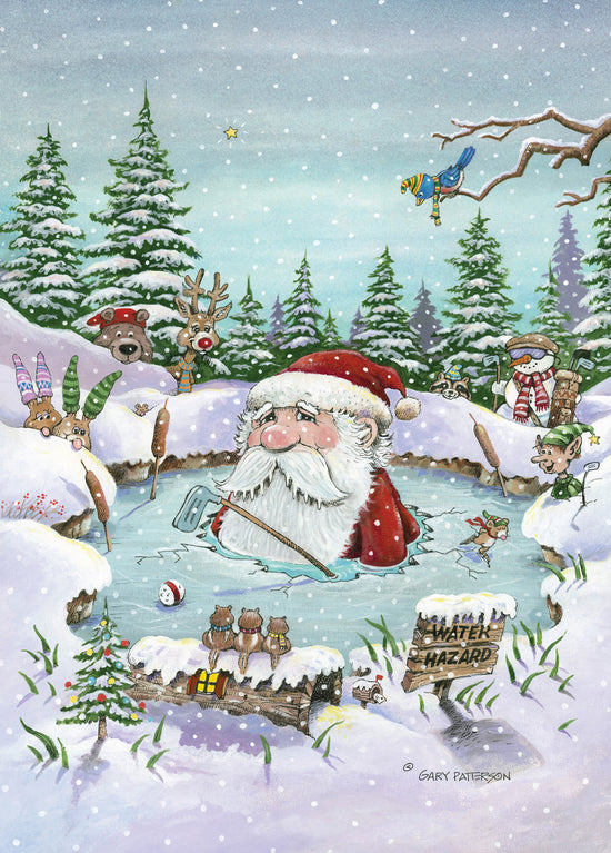 Santa on Thin Ice- 