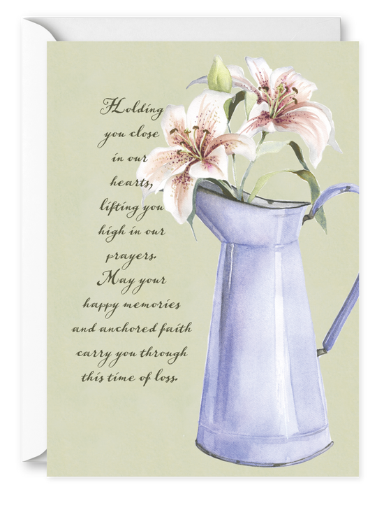 Lillies. Single Sympathy Card 