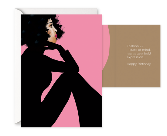 She Is Everything I. Single Birthday Card 