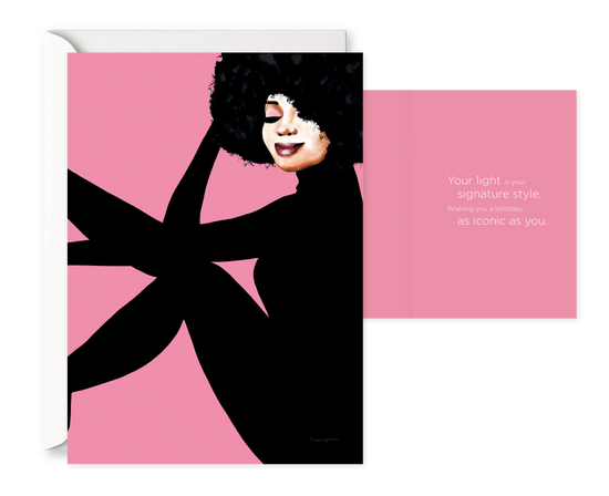 She Is Everything II. Single Birthday Card 