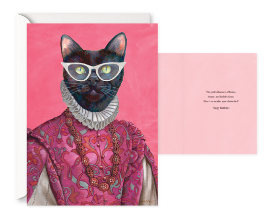 Princess Ebony. Single Birthday Card 