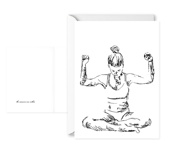 Yoga Sketches II 20-Pack notecards 33004