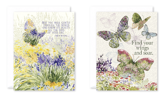 Butterfly Inspiration 20-Pack Mini Notecards 