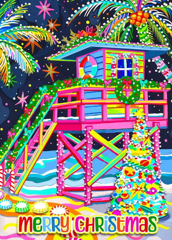 Neon Beach Christmas