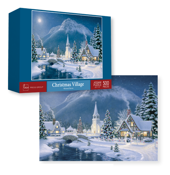 500 Piece Puzzle Mountain Church