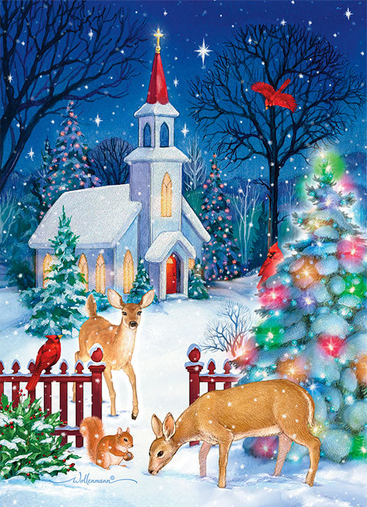 Church at Christmas Time