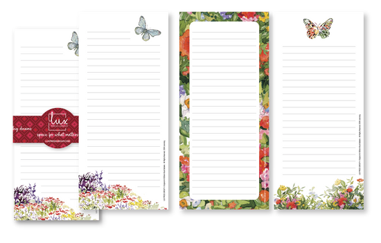 Butterfly Gardens 3-Pack Notepads 