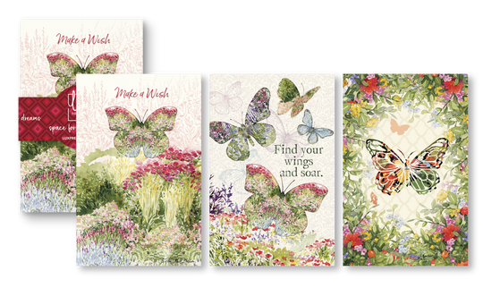 Butterfly Gardens 3-Pack Pocket Journals 