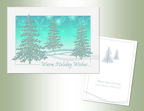 Warm Holiday Wishes - Embossed Foil 