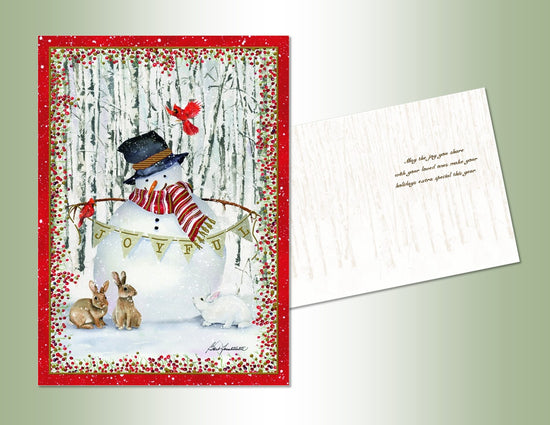 Forest Snowman - Embossed Foil 