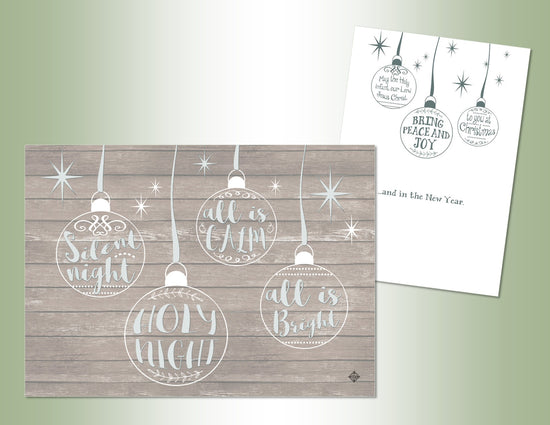 Holy Night Ornaments - Embossed Foil 