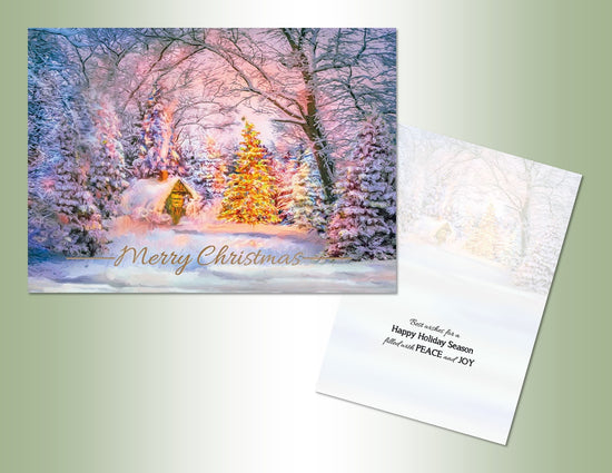 Winter Scene - Embossed Foil 