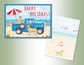 Happy Holiays Blue Truck - Exceptional Value 