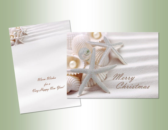 Merry Christmas Starfish - Deluxe Glitter 