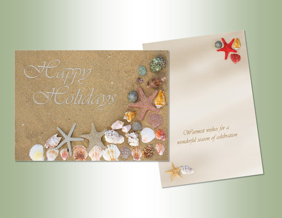 Happy Holidays Shells - Deluxe Glitter 