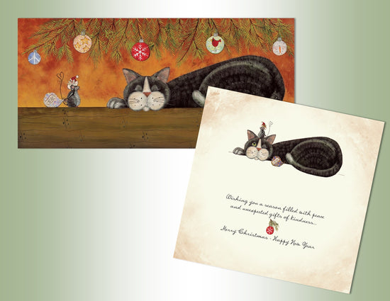 Christmas Cat - Long Glitter