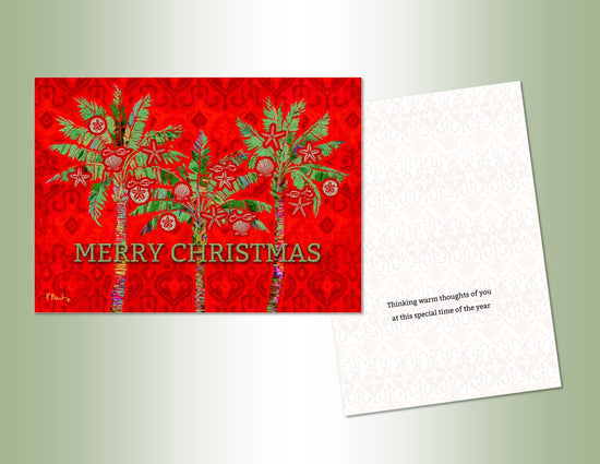 Merry Christmas Palms - Deluxe Glitter 