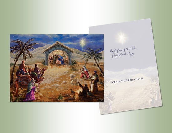 Palm Nativity - Deluxe Glitter 