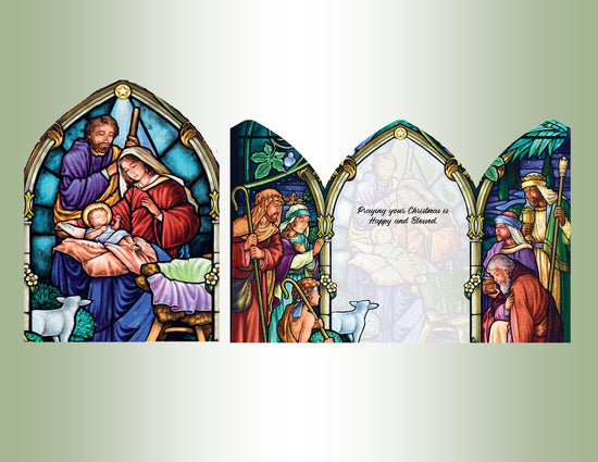 Stained Glass - Panoramic Tri-Fold 