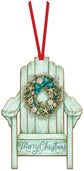 Christmas Beach Chair - Ornament Card 