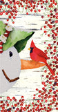 Snowman and Cardinal - Mini Long Keepsake 