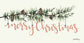 Merry Christmas Pine - Mini Long Glitter Keepsake 